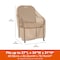 Modern Leisure Basics Patio Chair Cover, 27 in. L x 34 in. W x 31 in. H, Khaki 7465 - alternate 3